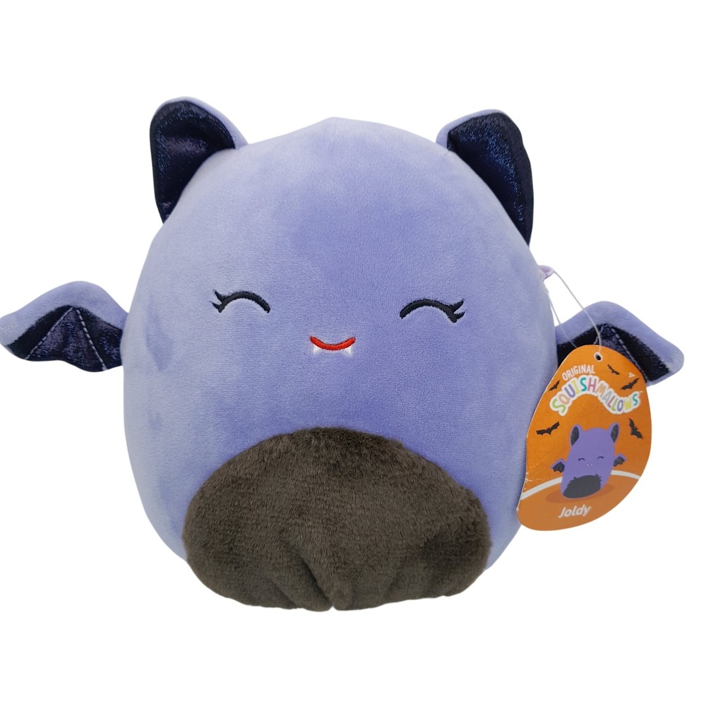 Squishmallows Joldy the Purple Bat 8 Inch Halloween Plush Kellytoy NWT